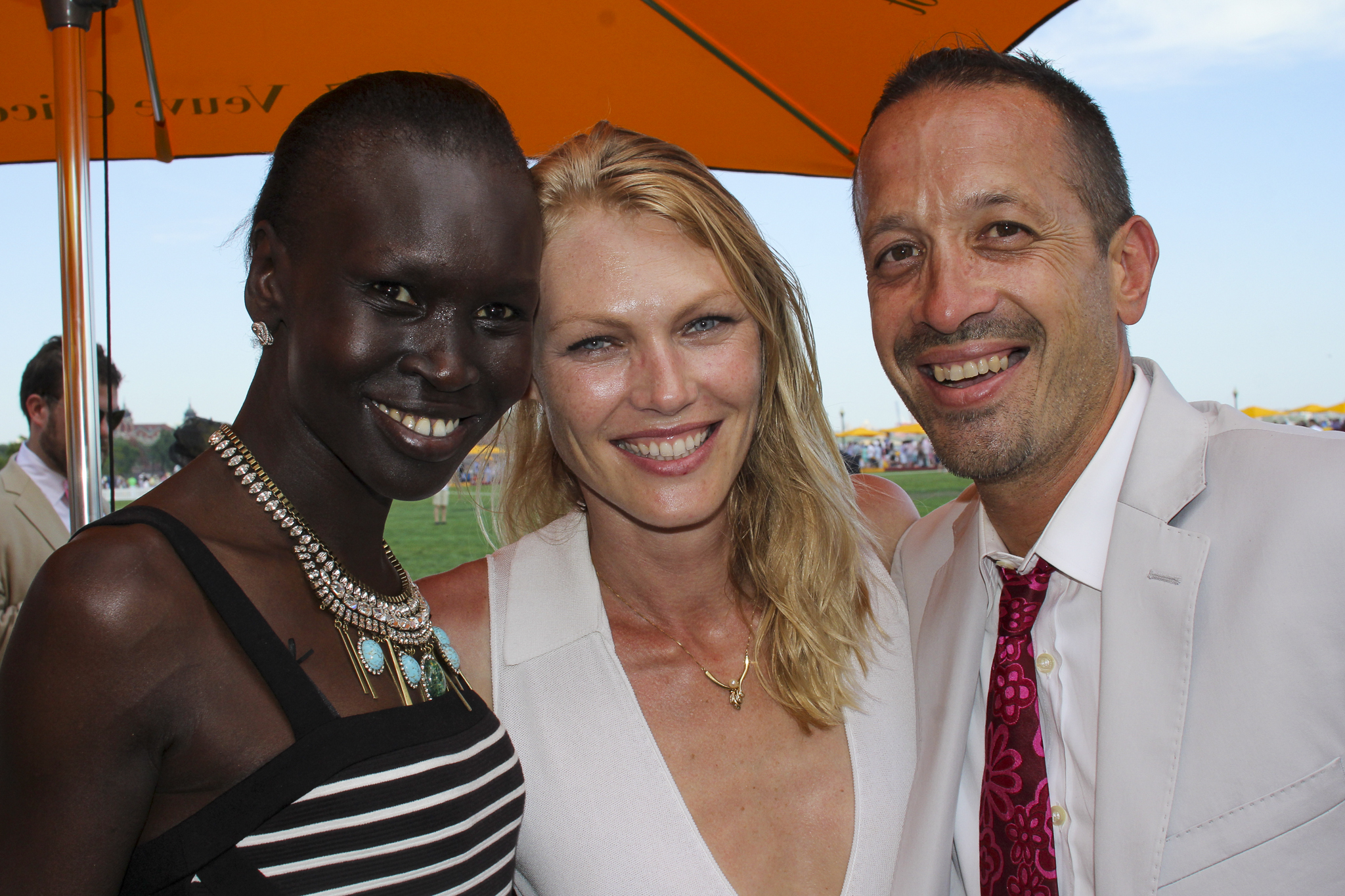 Alek Wek at Veuve Clicquot Polo Classic in New York City photographed by Ebis Hernandez