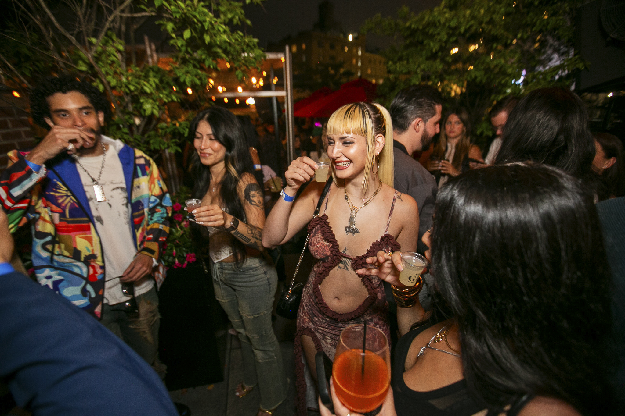 Annalise Azadian at STK Rooftop in Meatpacking District NYC nightlife event photographed by Ebis Hernandez