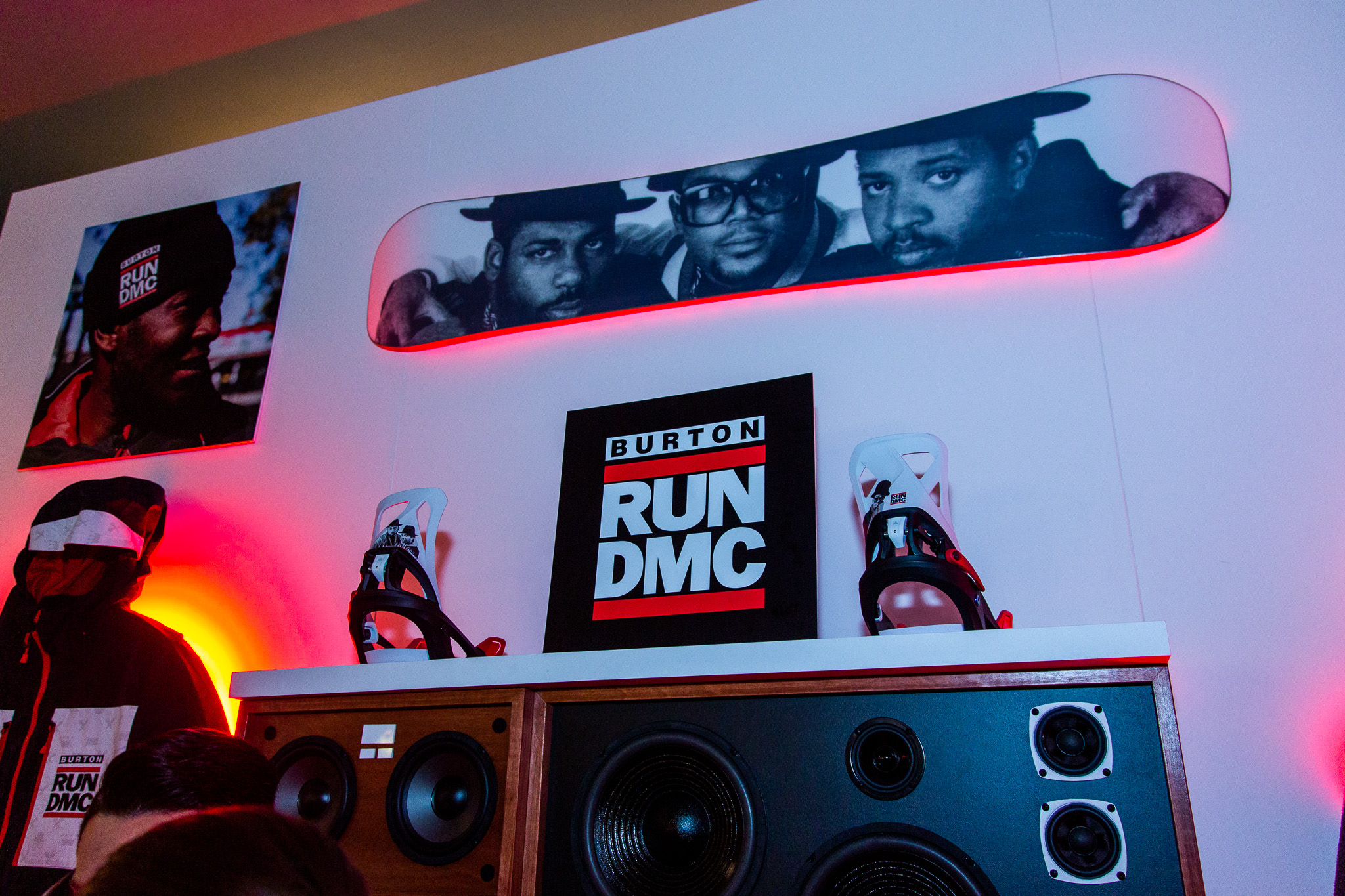 Burton x Run DMC collaboration display at Burton flagship store in SoHo New York City photographed by Ebis Hernandez