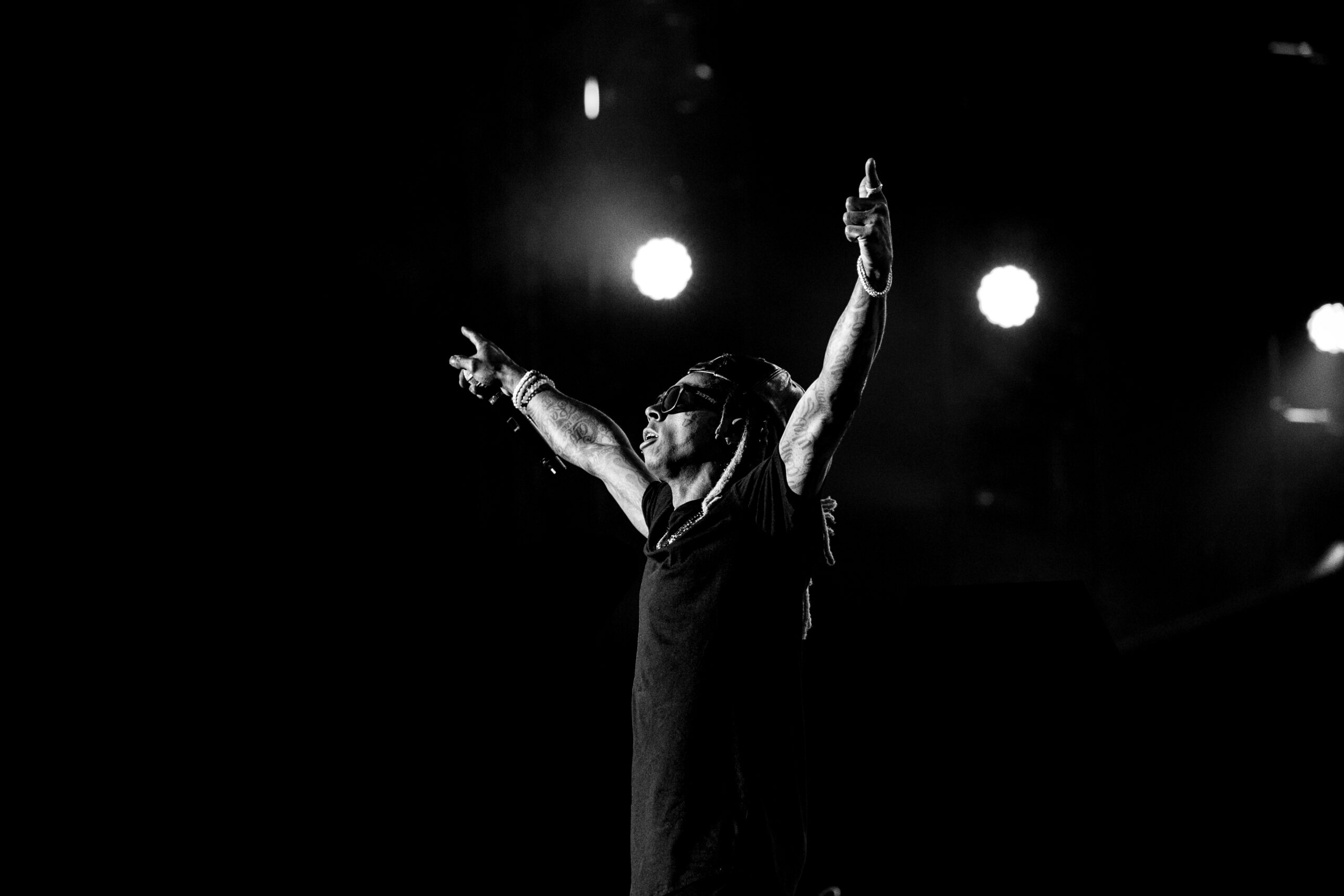 Lil Wayne performing live at Made in America Festival in Philadelphia photographed by Ebis Hernandez