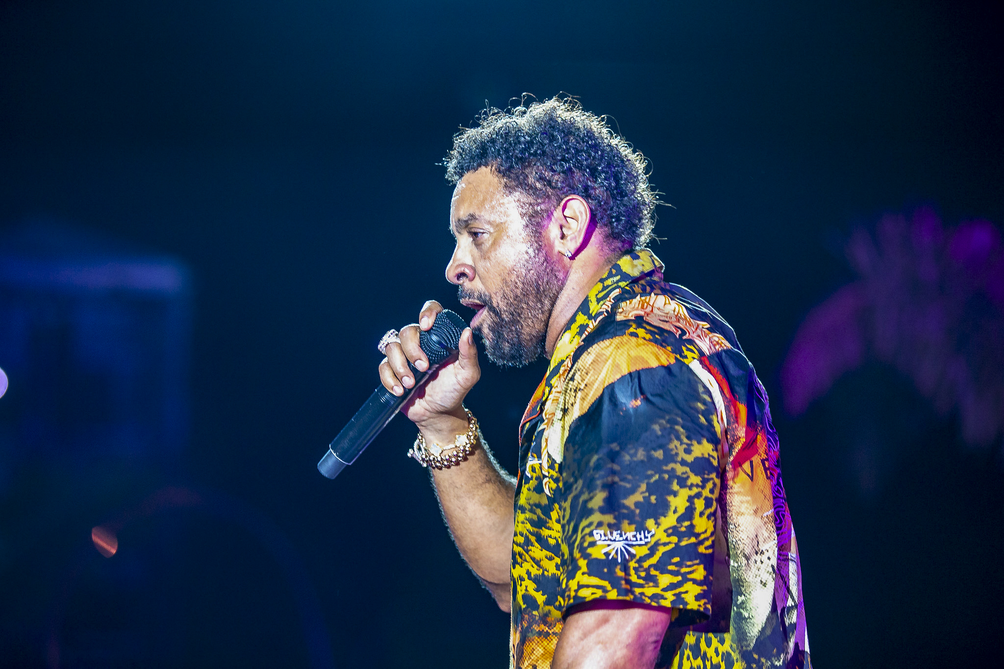 Shaggy performing live at Sandals Ocho Rios resort grand opening in Jamaica photographed by Ebis Hernandez